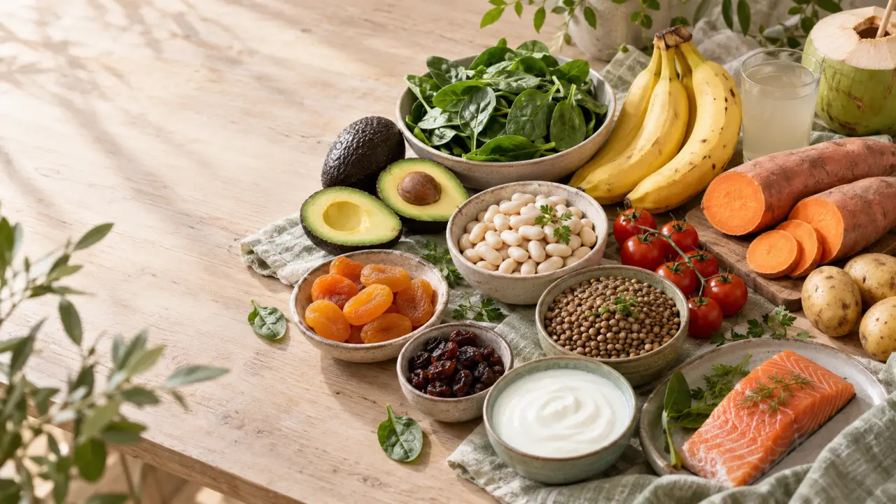 Alimentation riche en potassium : les 18 aliments les plus concentrés et les repères à connaître