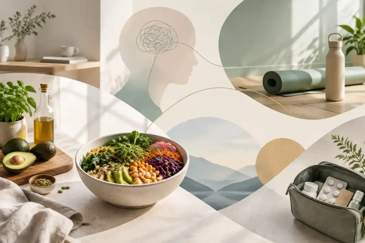 Cuisine minimaliste organisée pour favoriser une alimentation intuitive