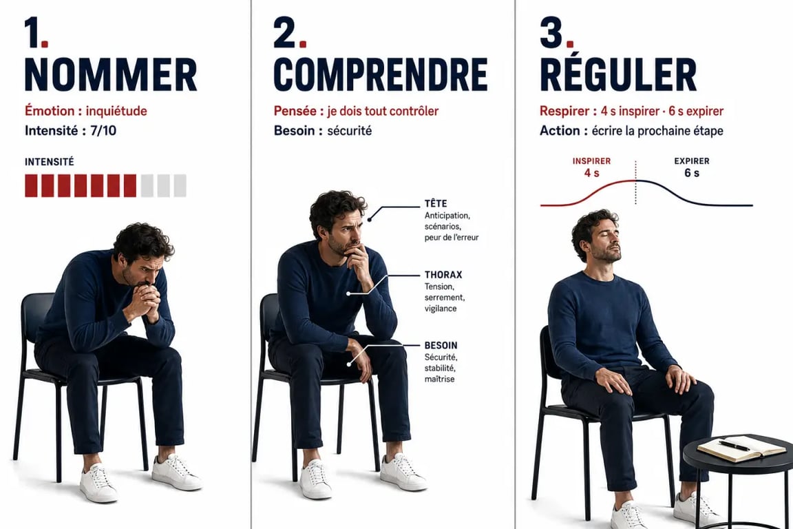 Comment gerer ses émotions en trois étapes : identifier, comprendre, réguler