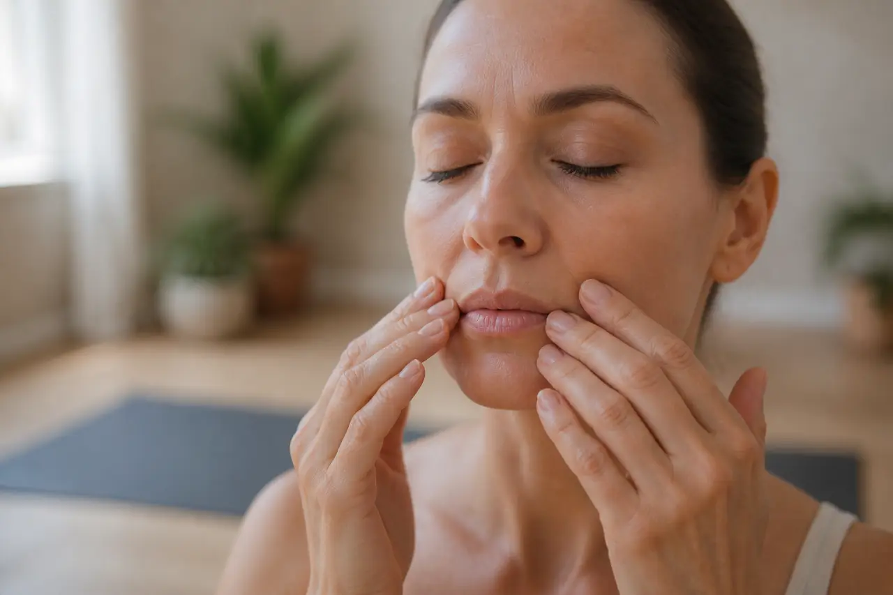 Rides des lèvres : gestes doux, erreurs à éviter et résultats réalistes du yoga du visage