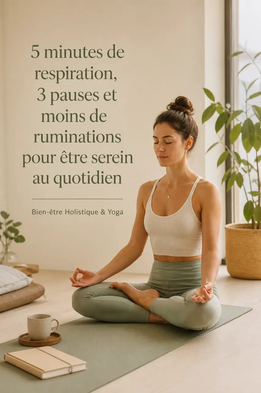 5 minutes de respiration, 3 pauses et moins de ruminations pour être serein au quotidien